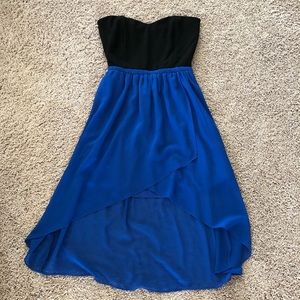 Wet Seal High Low Strapless Dress